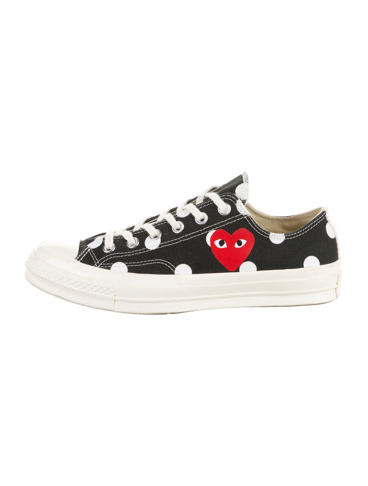 Comme des Garçons Play Canvas Printed Sneakers