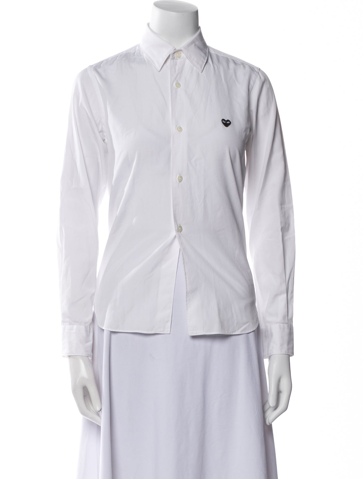 Comme des Garçons Play Long Sleeve Button-Up Top