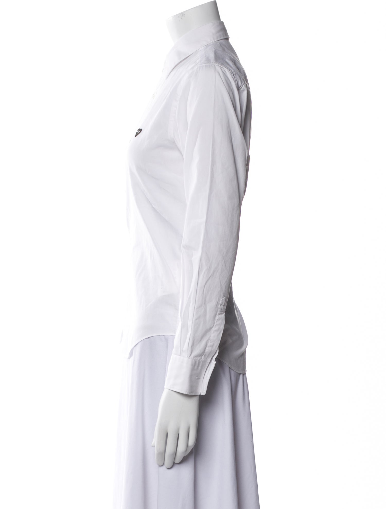 Comme des Garçons Play Long Sleeve Button-Up Top