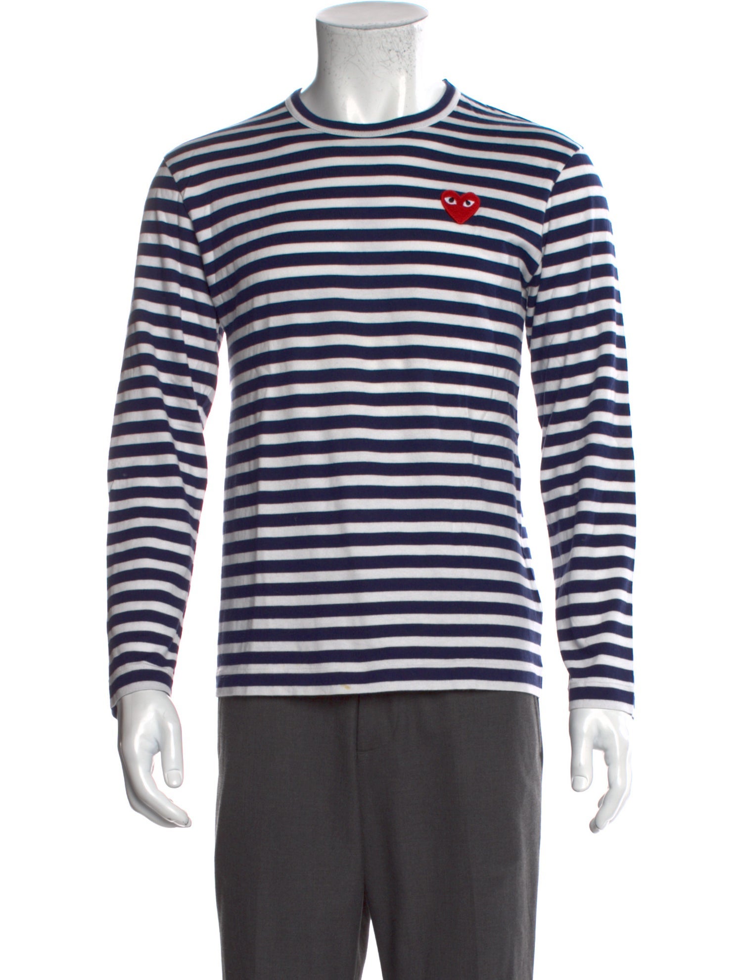 Comme des Garçons Play Striped Crew Neck T-Shirt