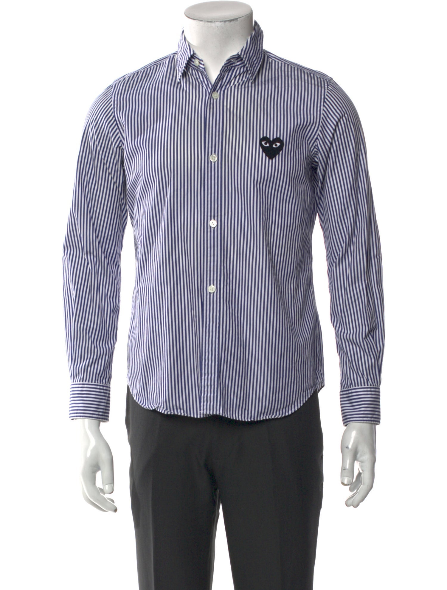 Comme des Garçons Play Striped Long Sleeve Shirt