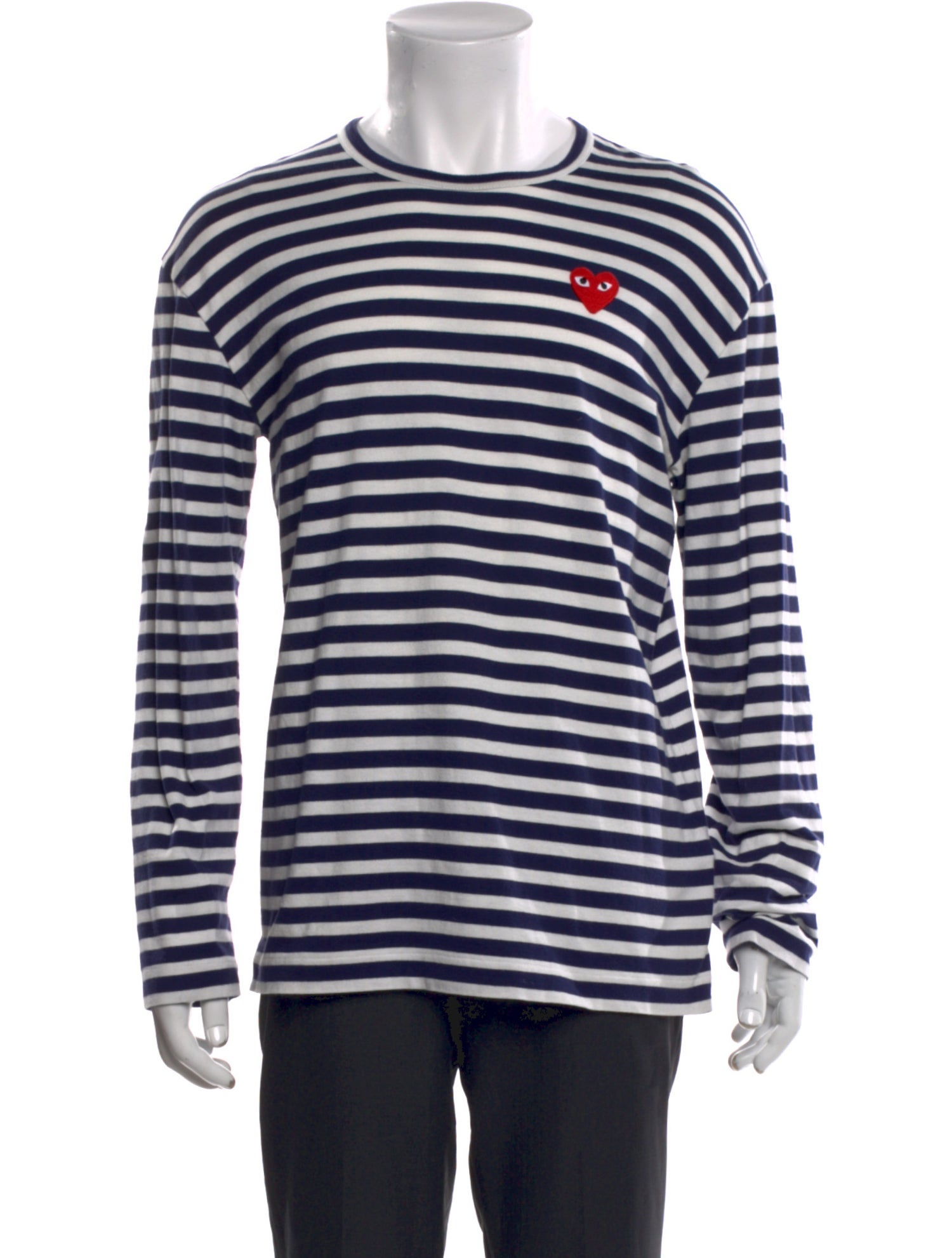 Comme des Garçons Play Striped Crew Neck T-Shirt