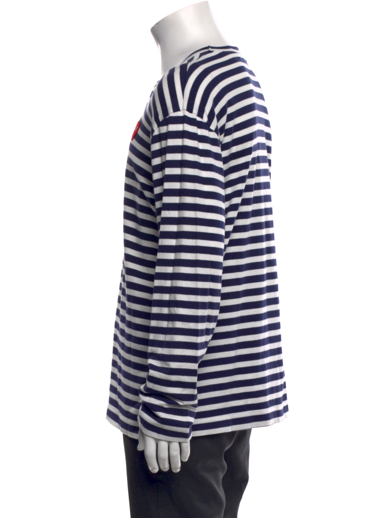 Comme des Garçons Play Striped Crew Neck T-Shirt