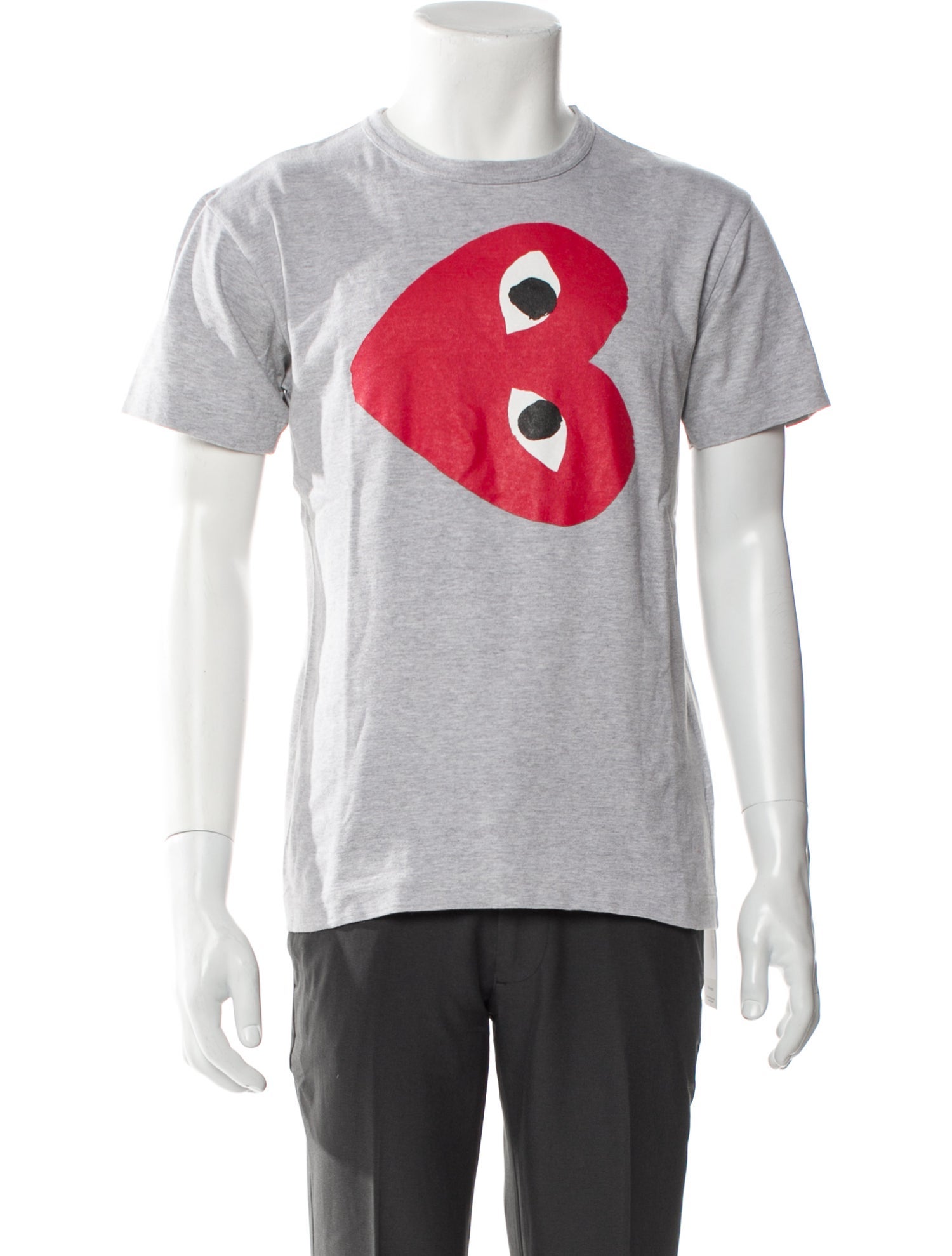 Comme des Garçons Play Graphic Print Scoop Neck T-Shirt