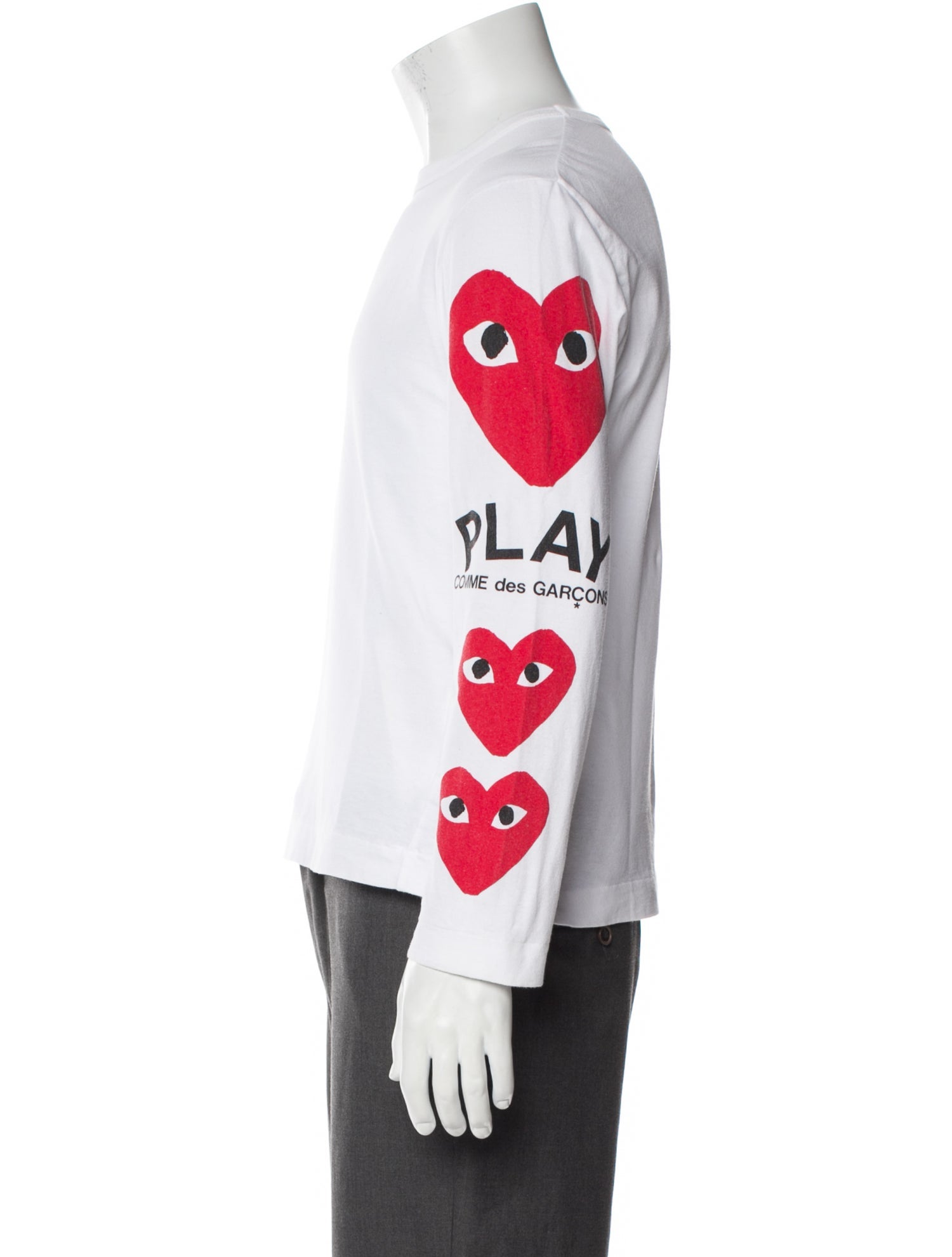 Comme des Garçons Play Crew Neck Long Sleeve T-Shirt