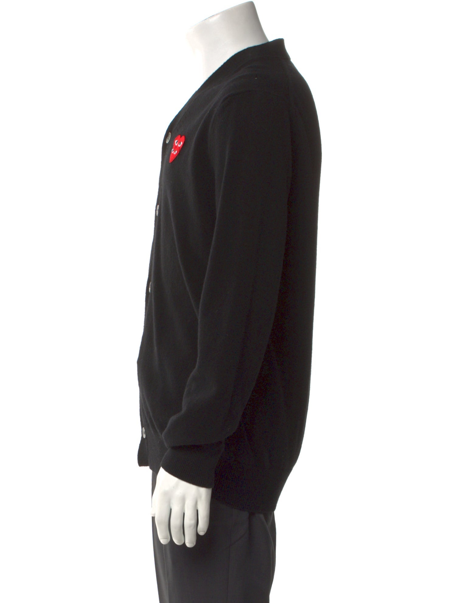 Comme des Garçons Play Wool Graphic Print Cardigan