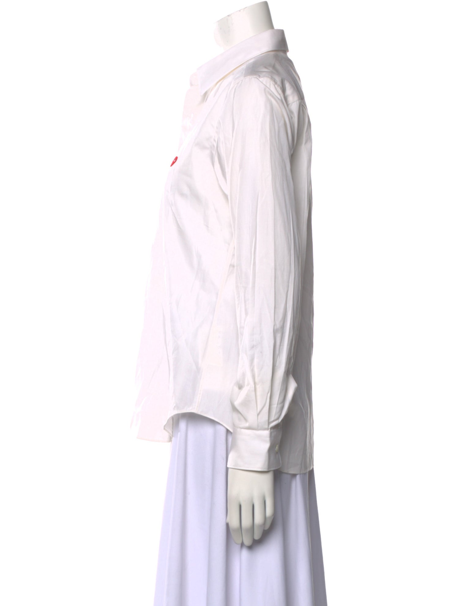 Comme des Garçons Play Long Sleeve Button-Up Top