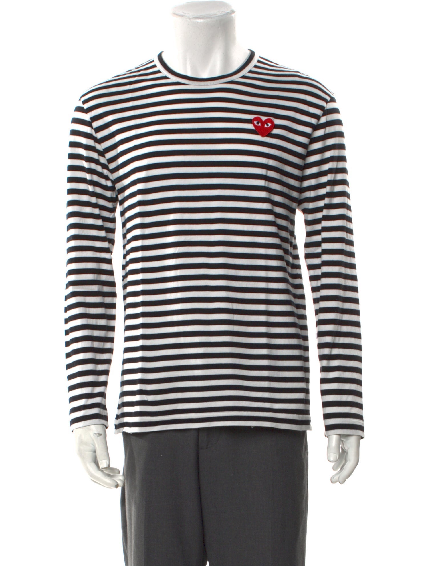 Comme des Garçons Play Striped Crew Neck T-Shirt