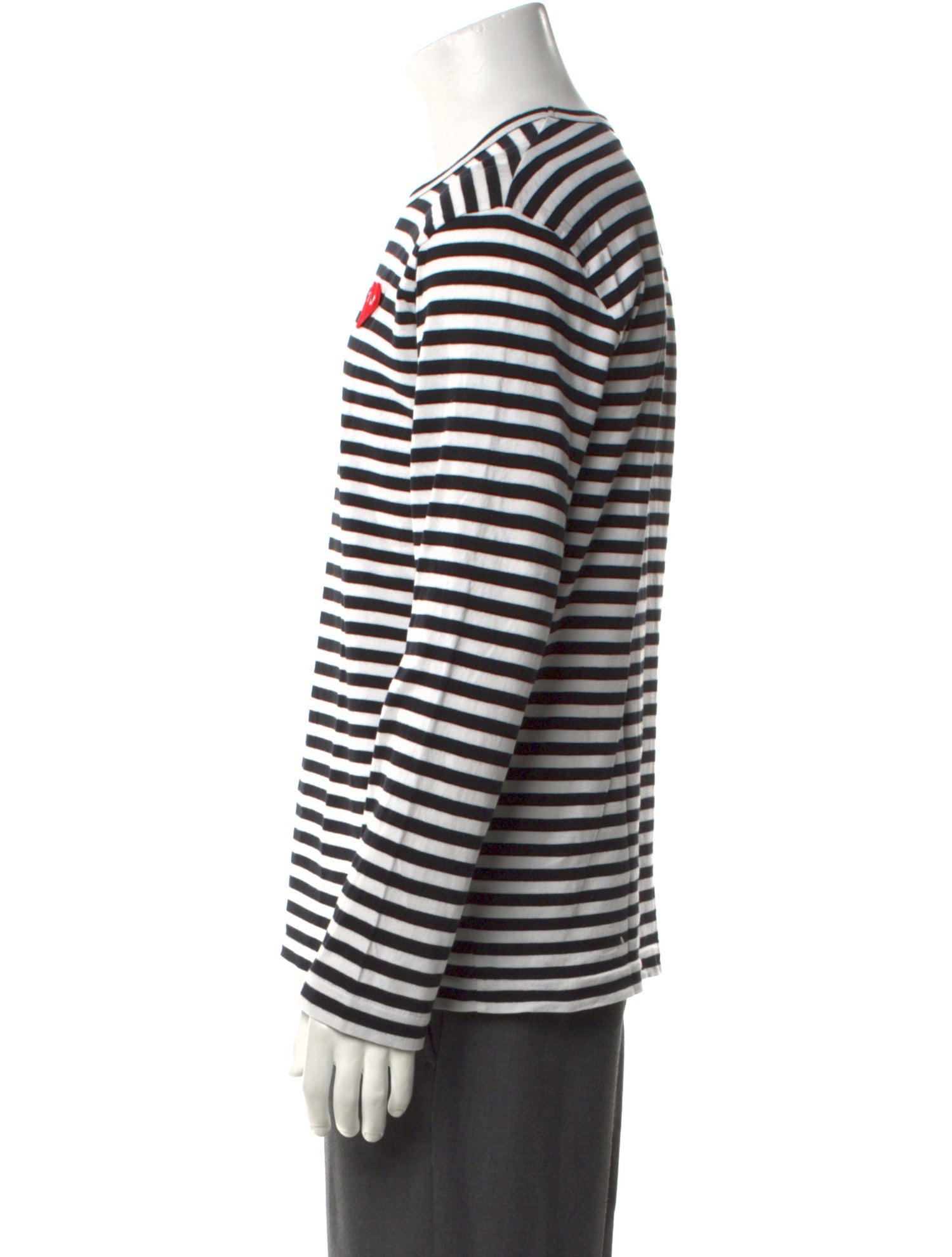 Comme des Garçons Play Striped Crew Neck T-Shirt