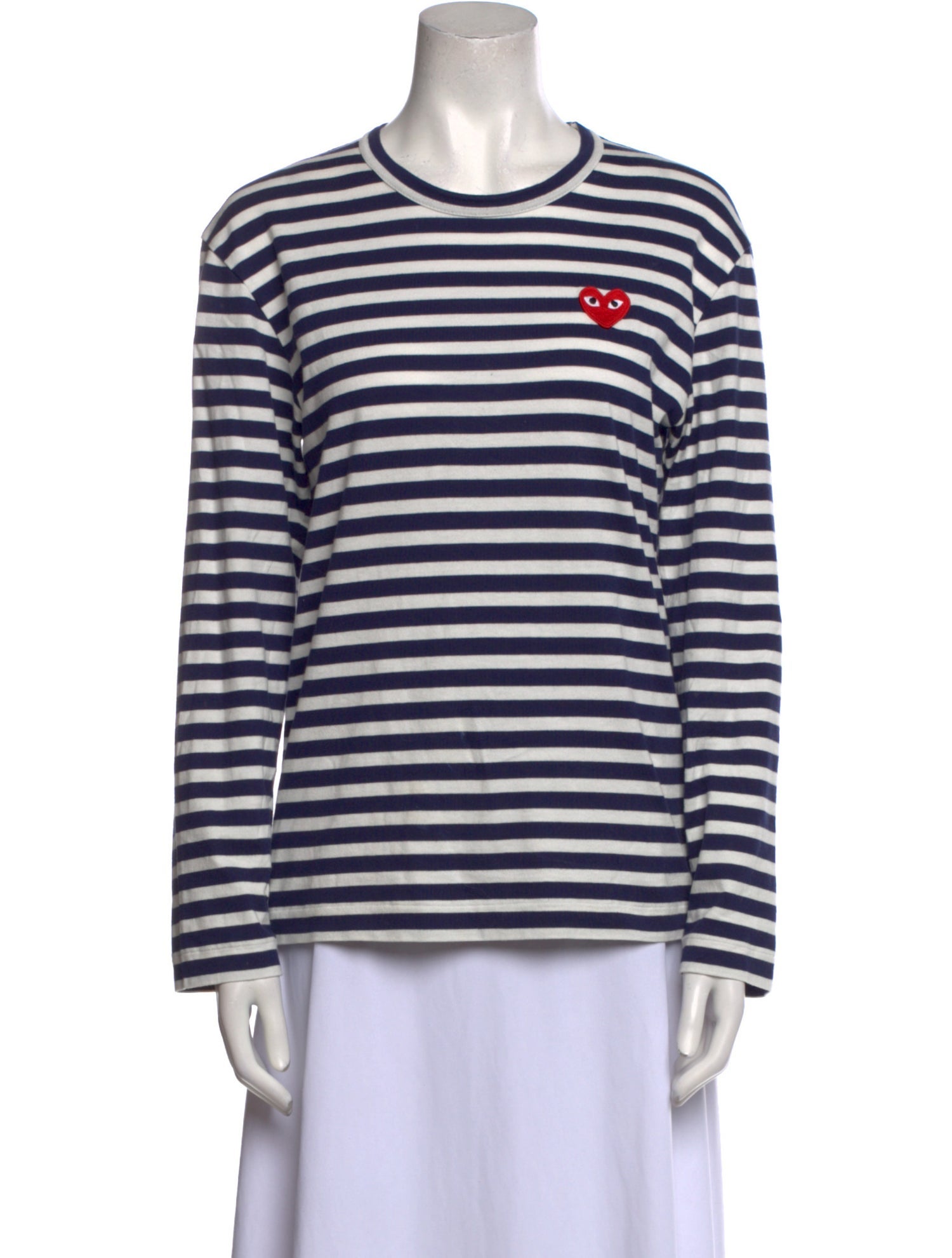 Comme des Garçons Play Striped Crew Neck T-Shirt