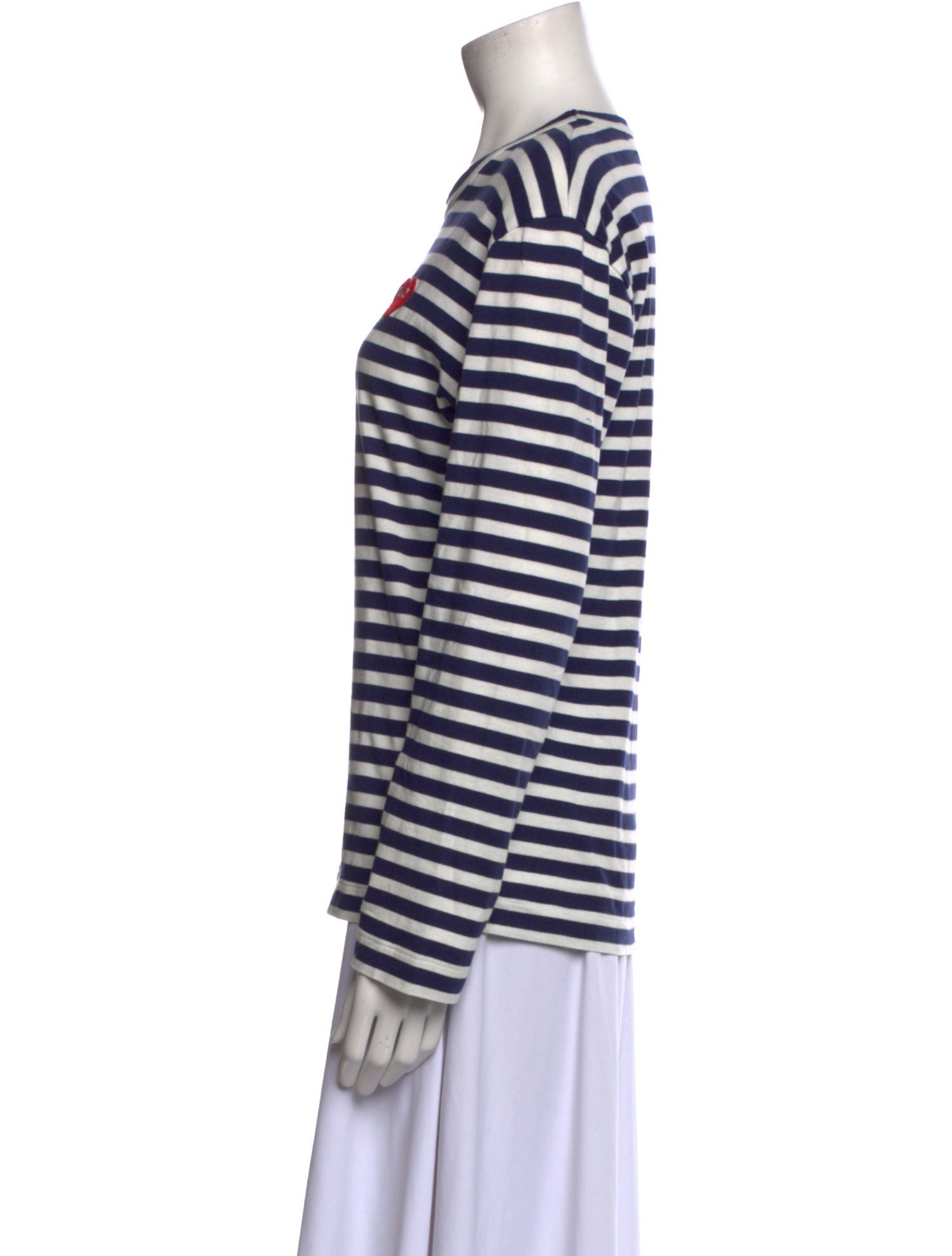 Comme des Garçons Play Striped Crew Neck T-Shirt