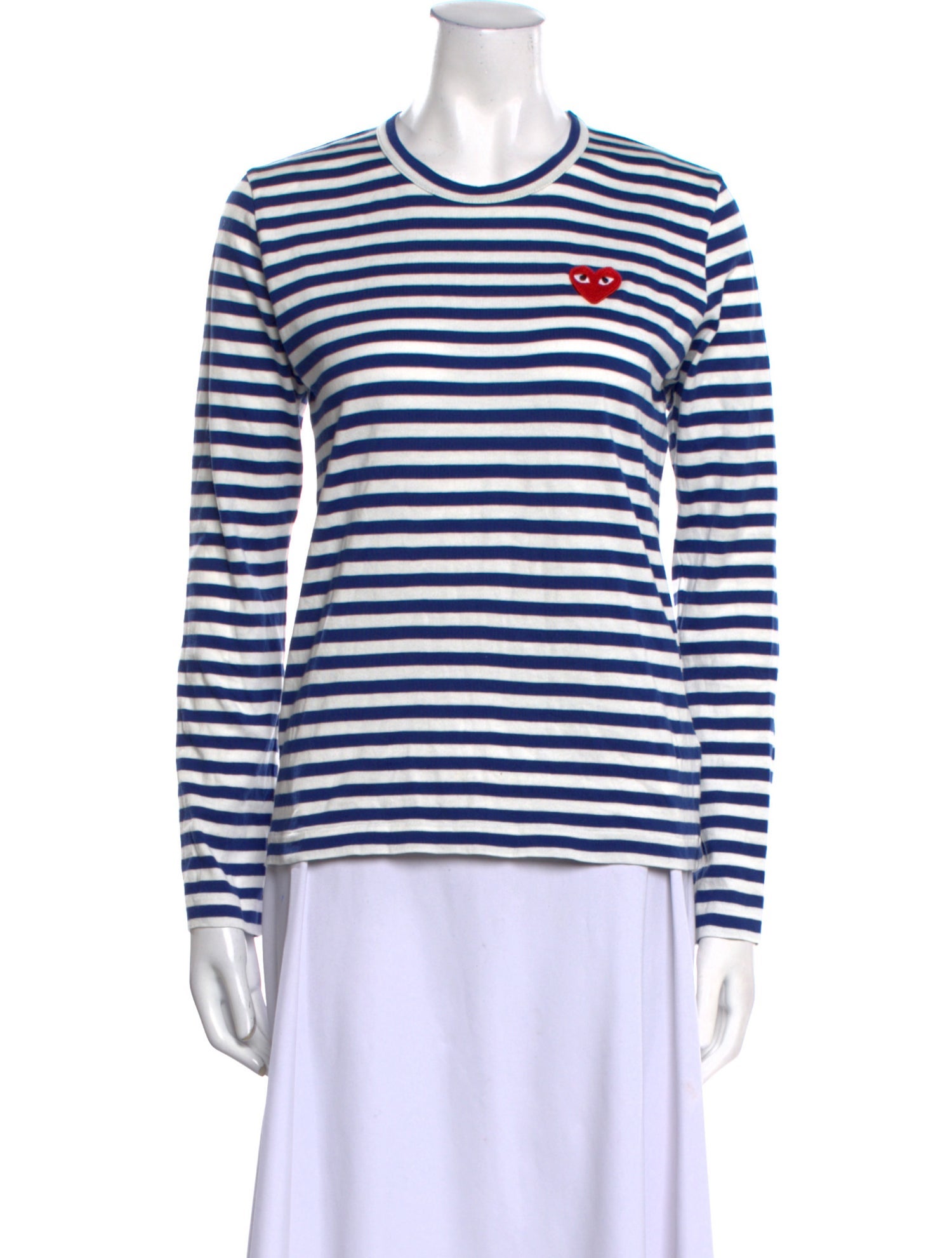 Comme des Garçons Play Striped Crew Neck T-Shirt