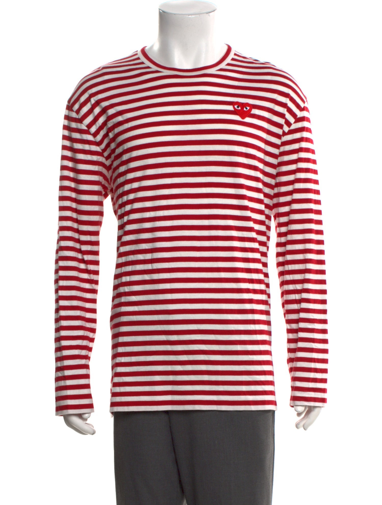 Comme des Garçons Play Striped Long Sleeve Shirt