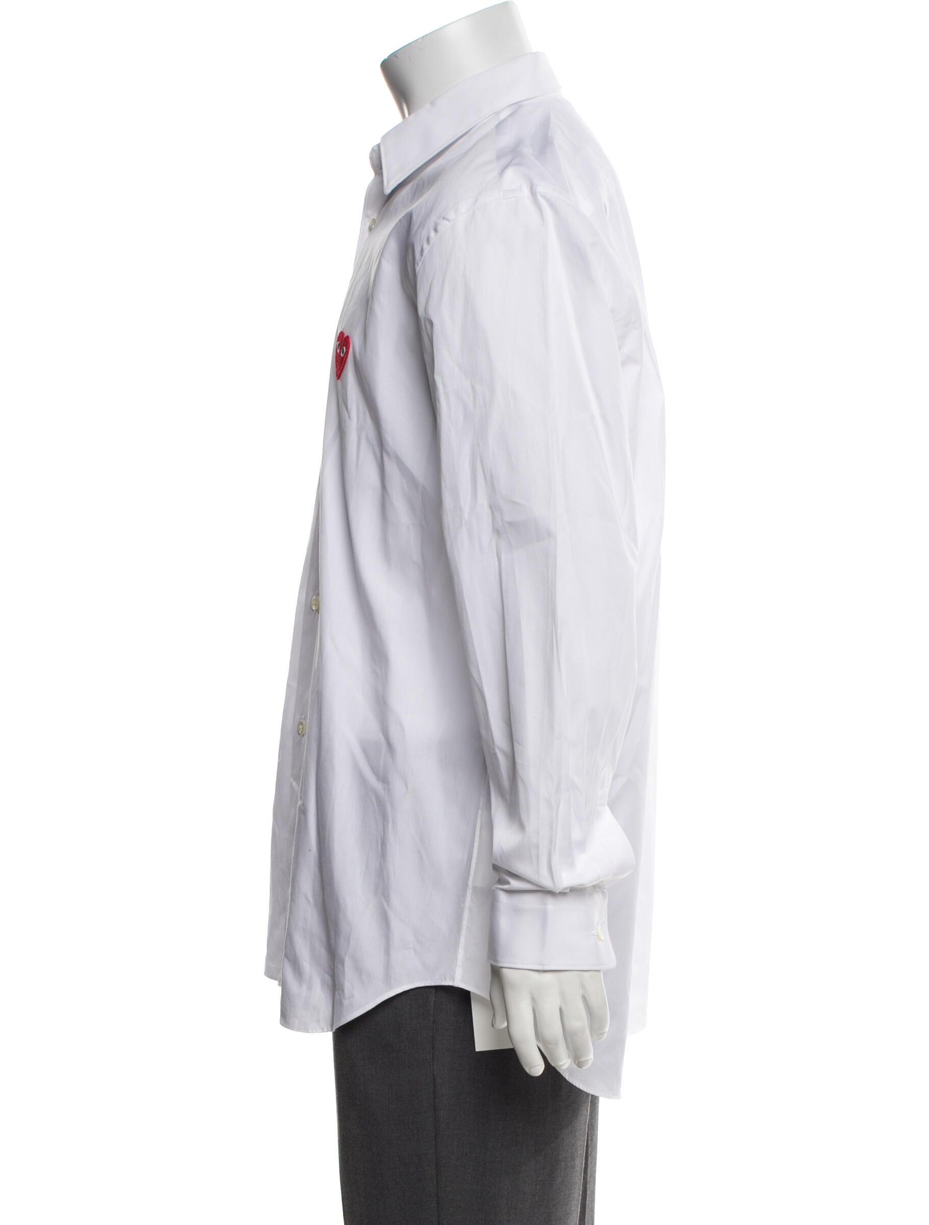 Comme des Garçons Play Long Sleeve Dress Shirt