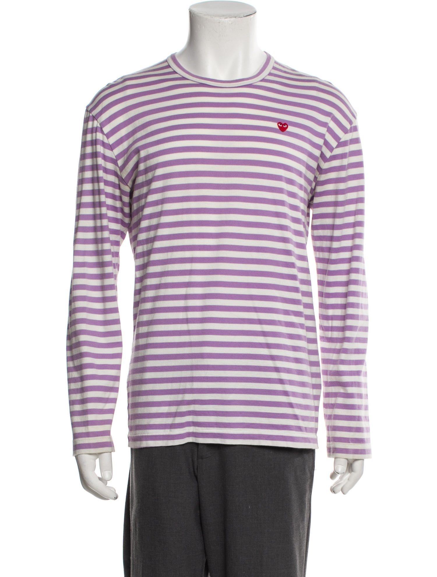 Comme des Garçons Play Striped Crew Neck Henley