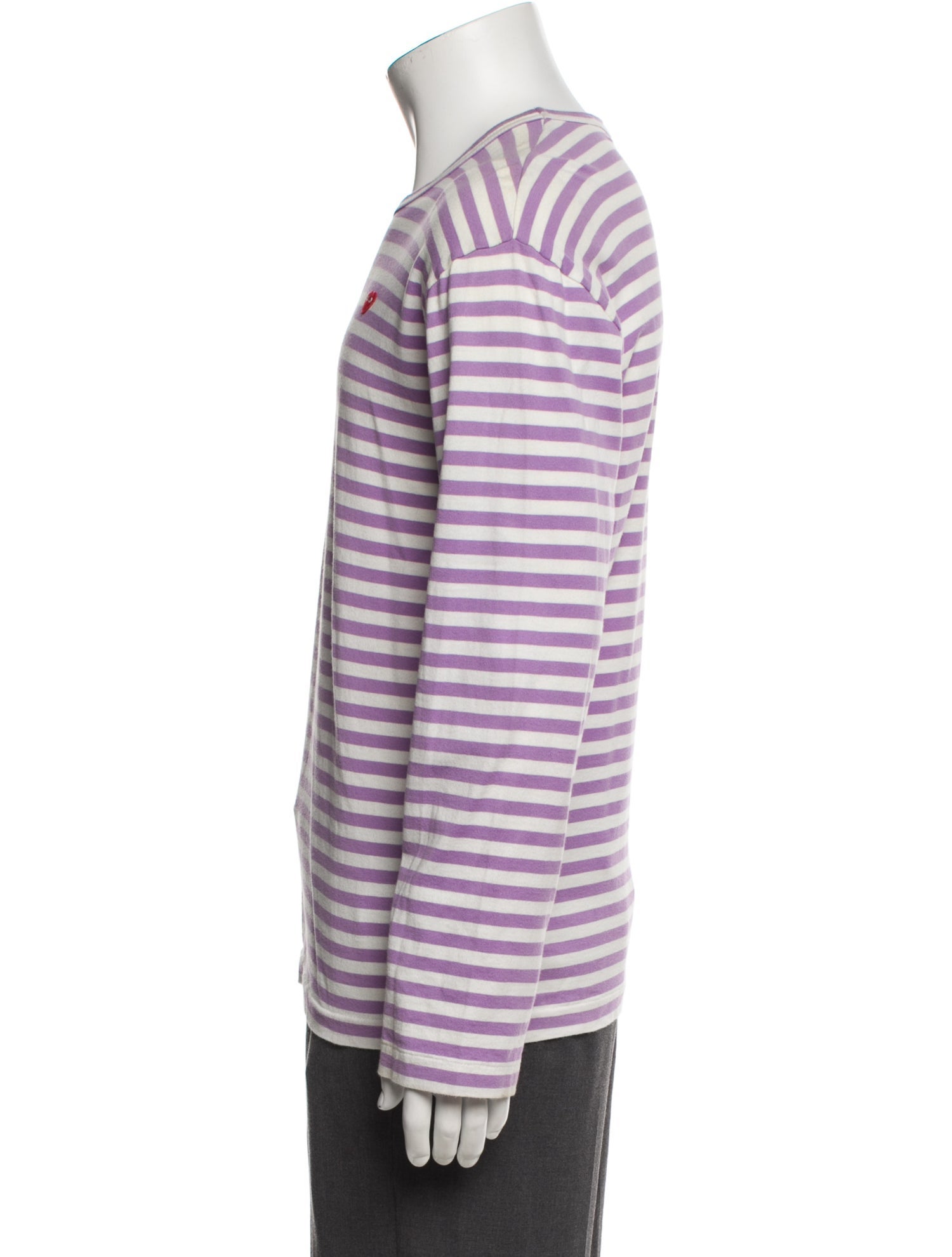 Comme des Garçons Play Striped Crew Neck Henley
