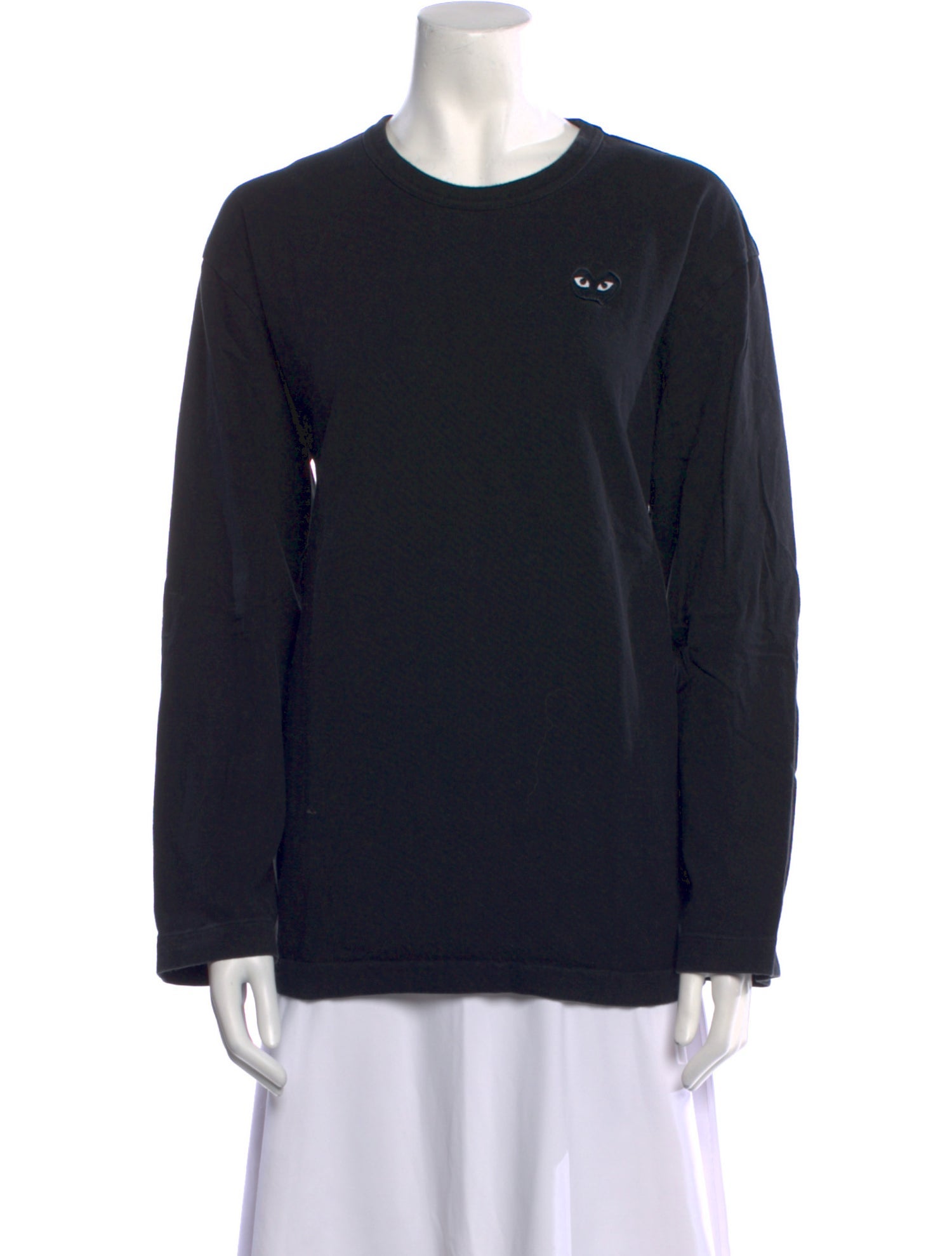 Comme des Garçons Play Crew Neck Long Sleeve Sweatshirt