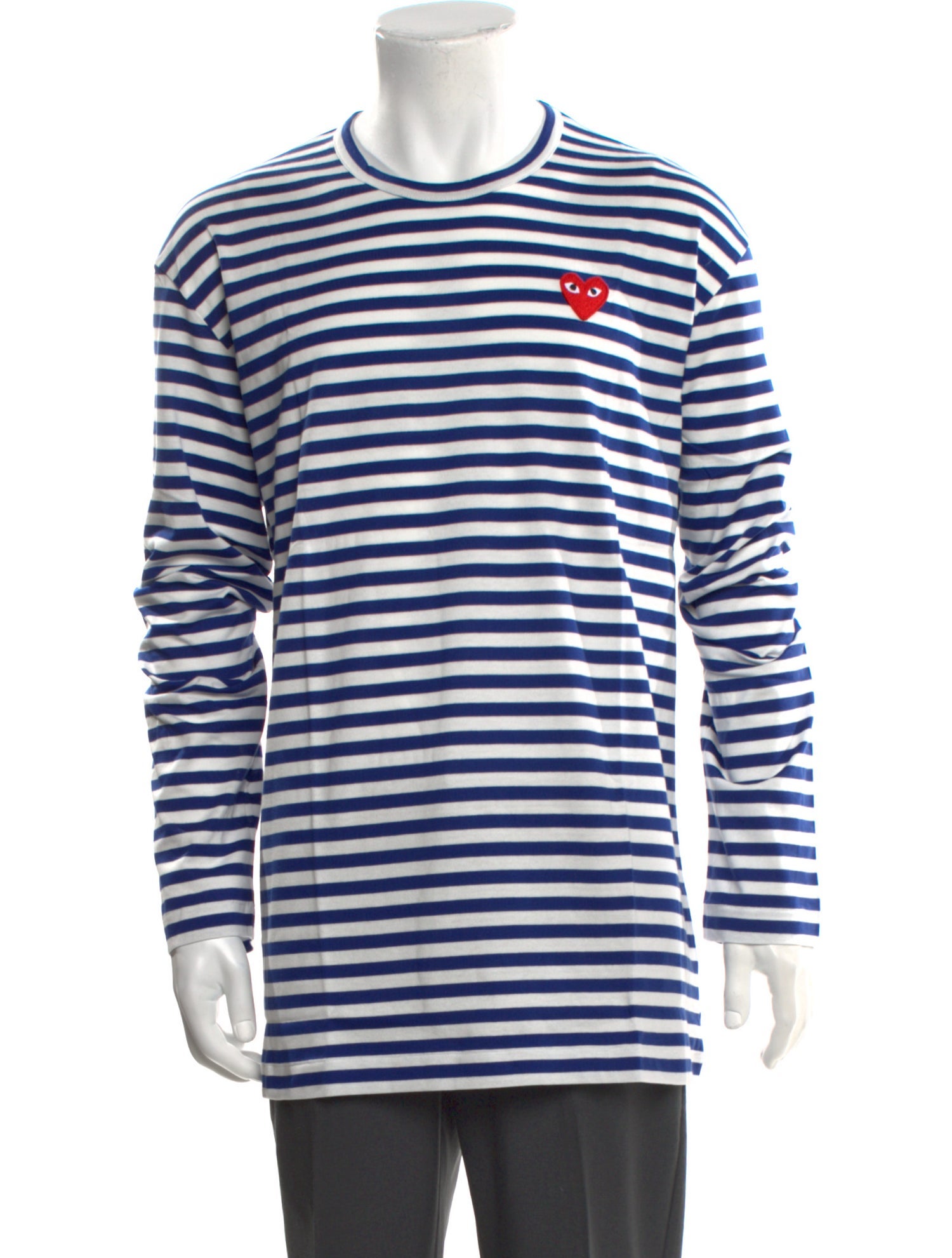 Comme des Garçons Play Striped Crew Neck T-Shirt w/ Tags