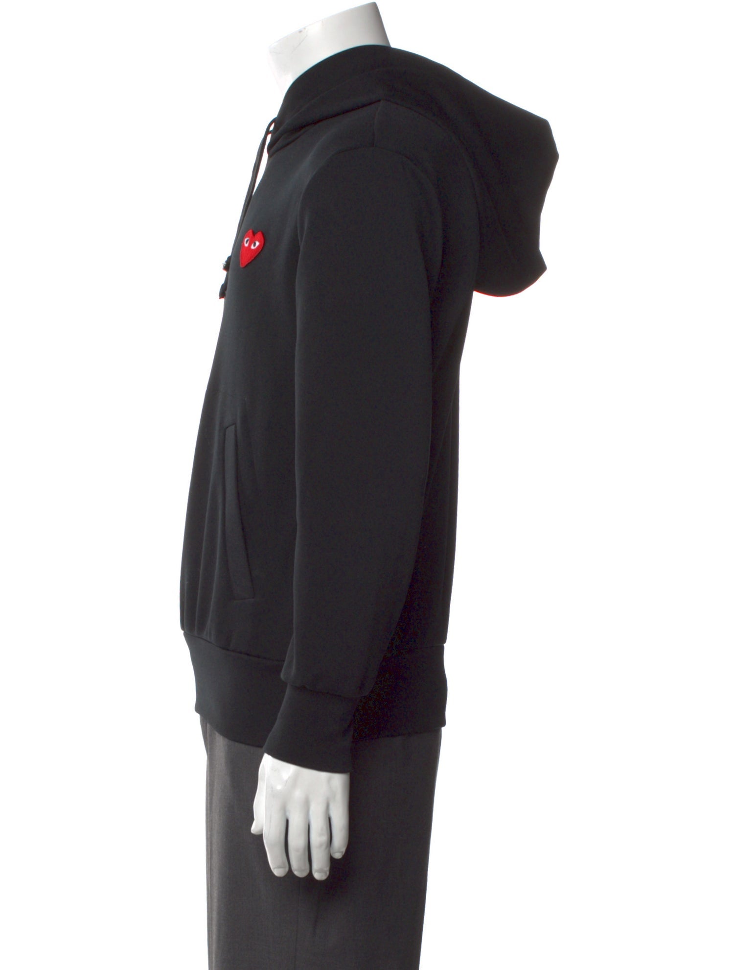 Comme des Garçons Play Graphic Print Crew Neck Hoodie