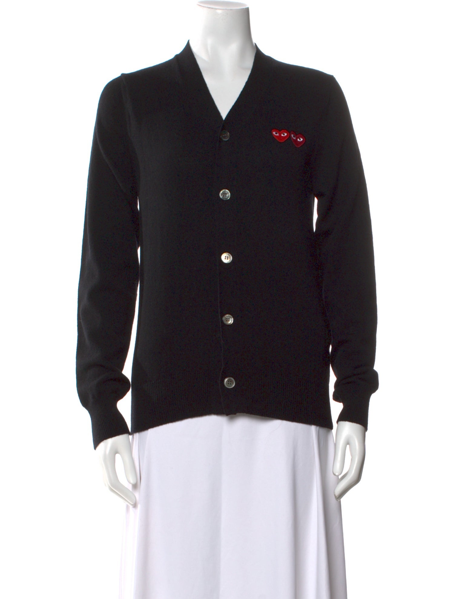 Comme des Garçons Play Wool V-Neck Sweater w/ Tags