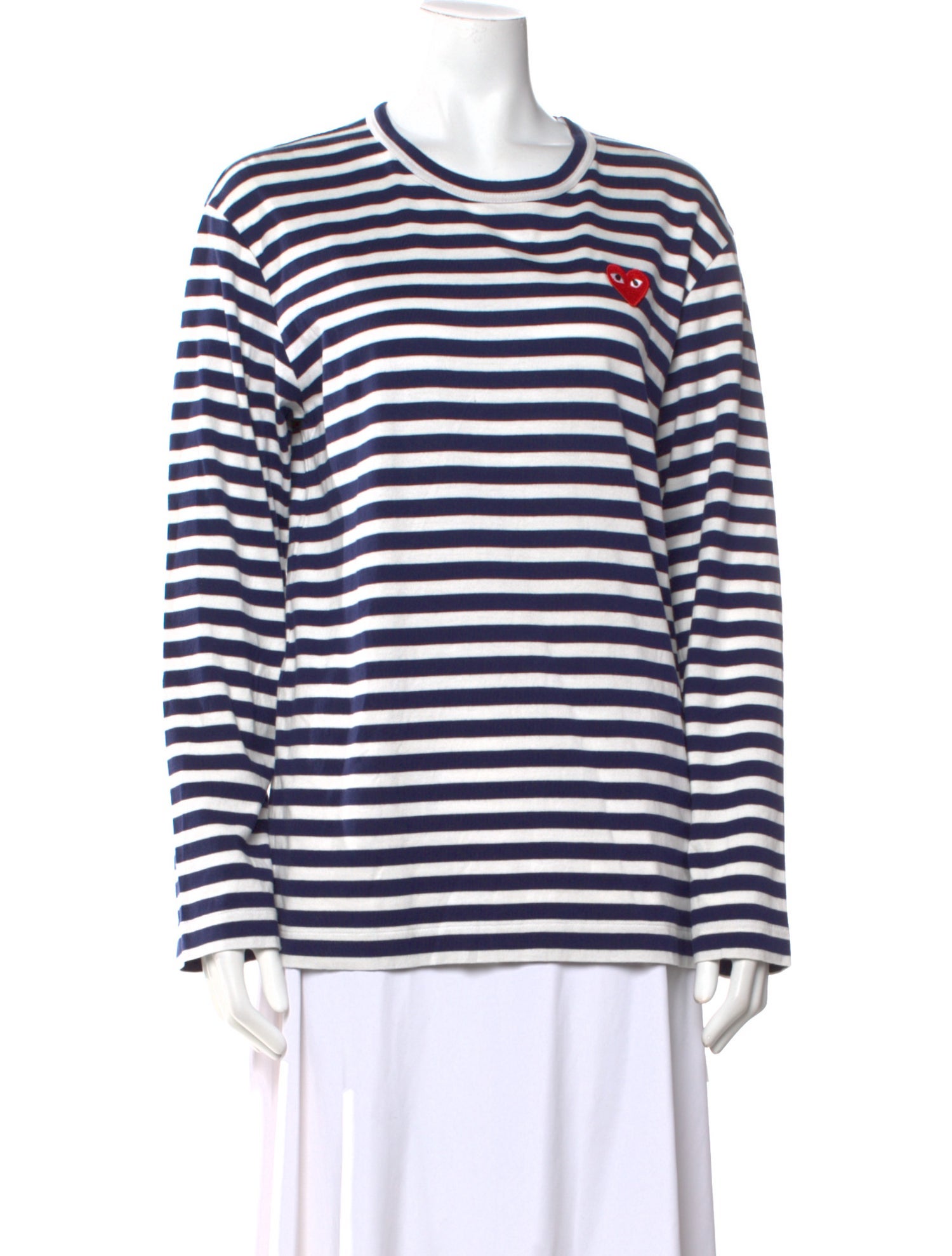 Comme des Garçons Play Striped Crew Neck T-Shirt