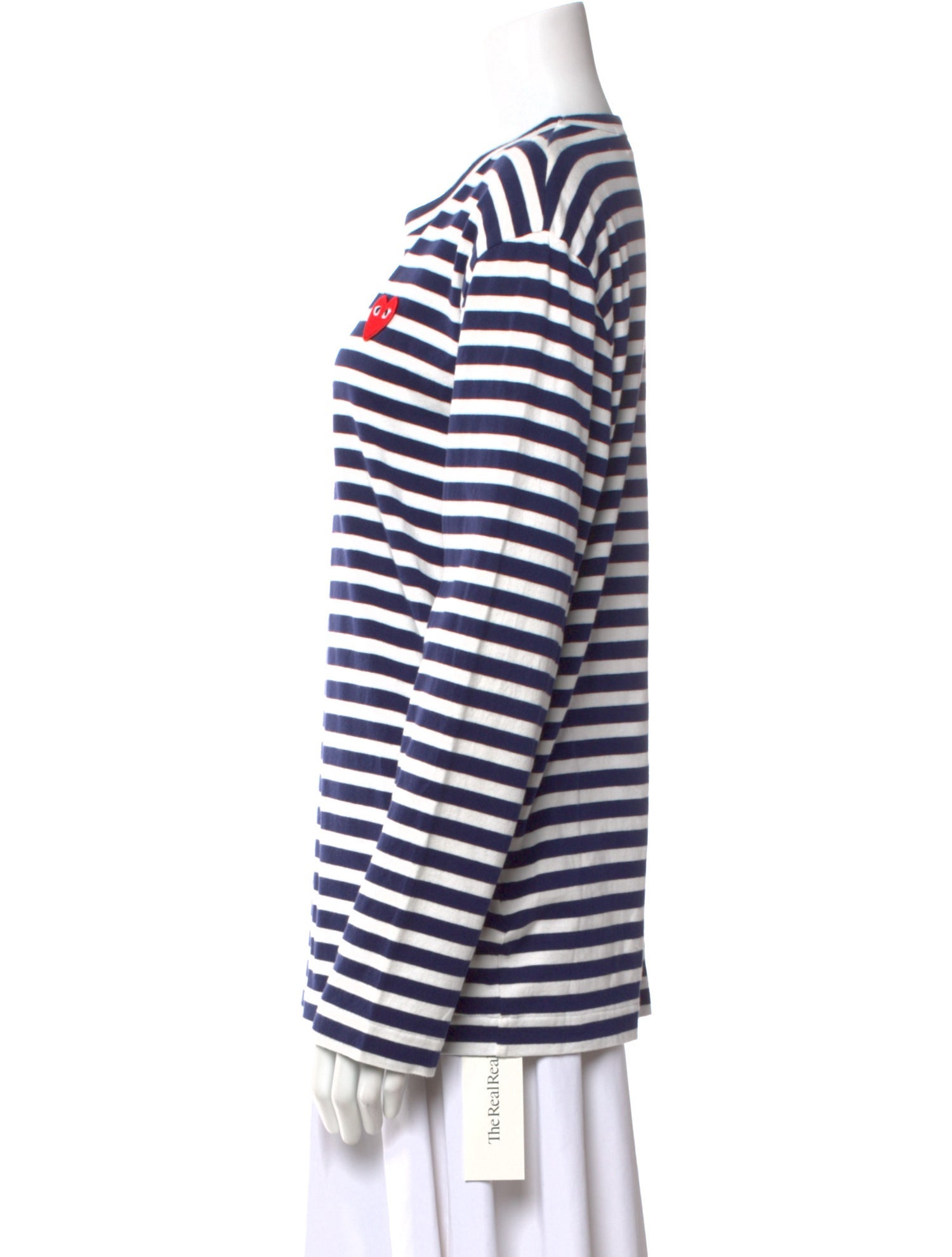 Comme des Garçons Play Striped Crew Neck T-Shirt
