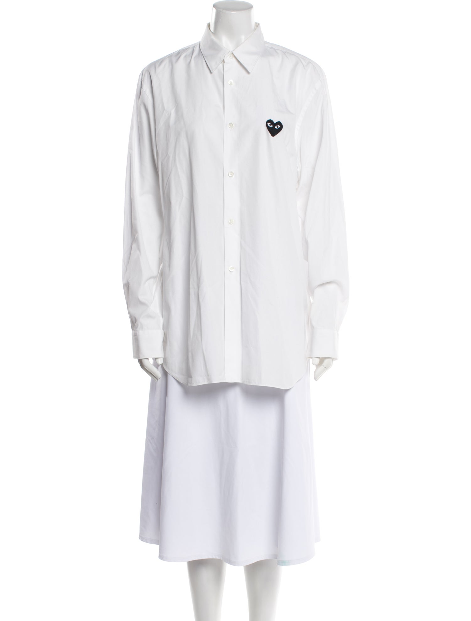 Comme des Garçons Play Long Sleeve Button-Up Top
