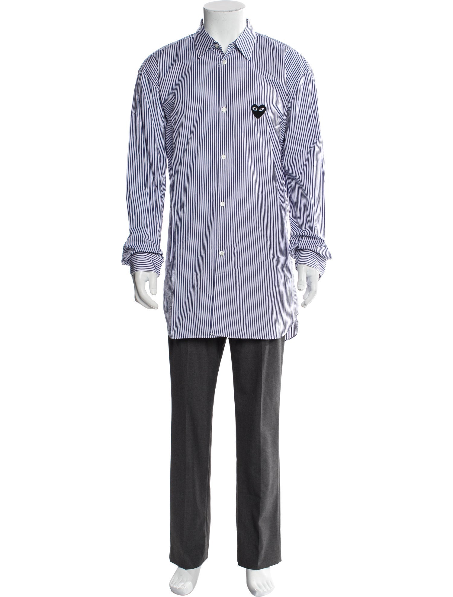 Comme des Garçons Play Striped Long Sleeve Shirt w/ Tags