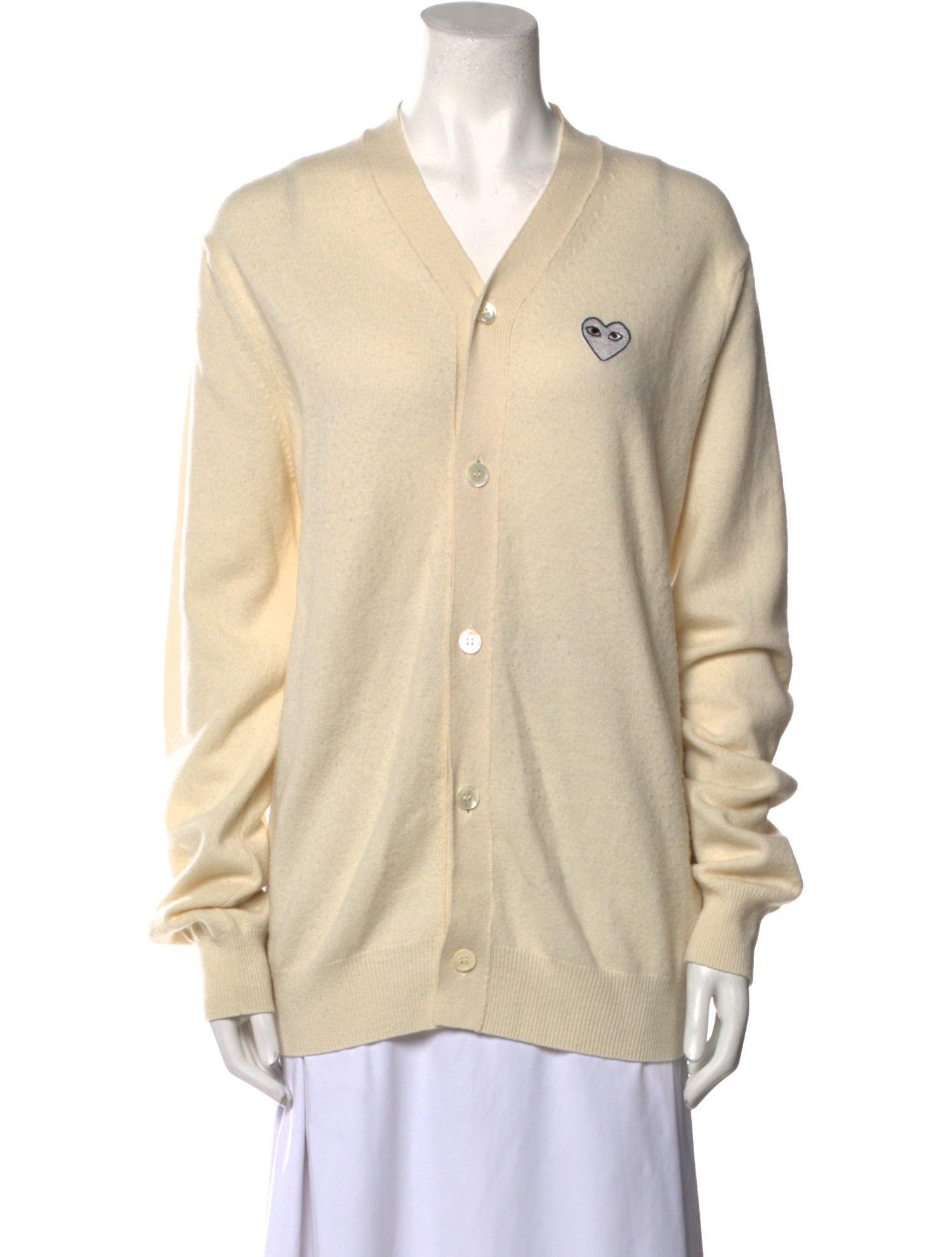 Comme des Garçons Play Wool V-Neck Sweater