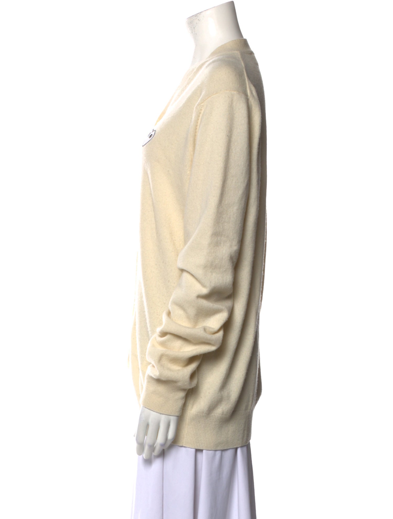 Comme des Garçons Play Wool V-Neck Sweater