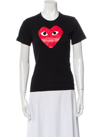 Comme des Garçons Play Graphic Print Crew Neck T-Shirt