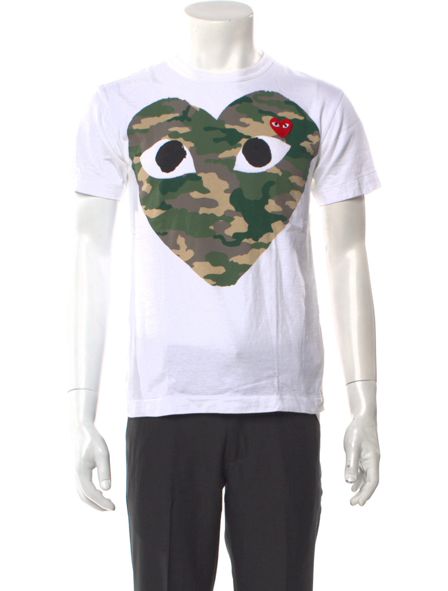 Comme des Garçons Play Printed Crew Neck T-Shirt