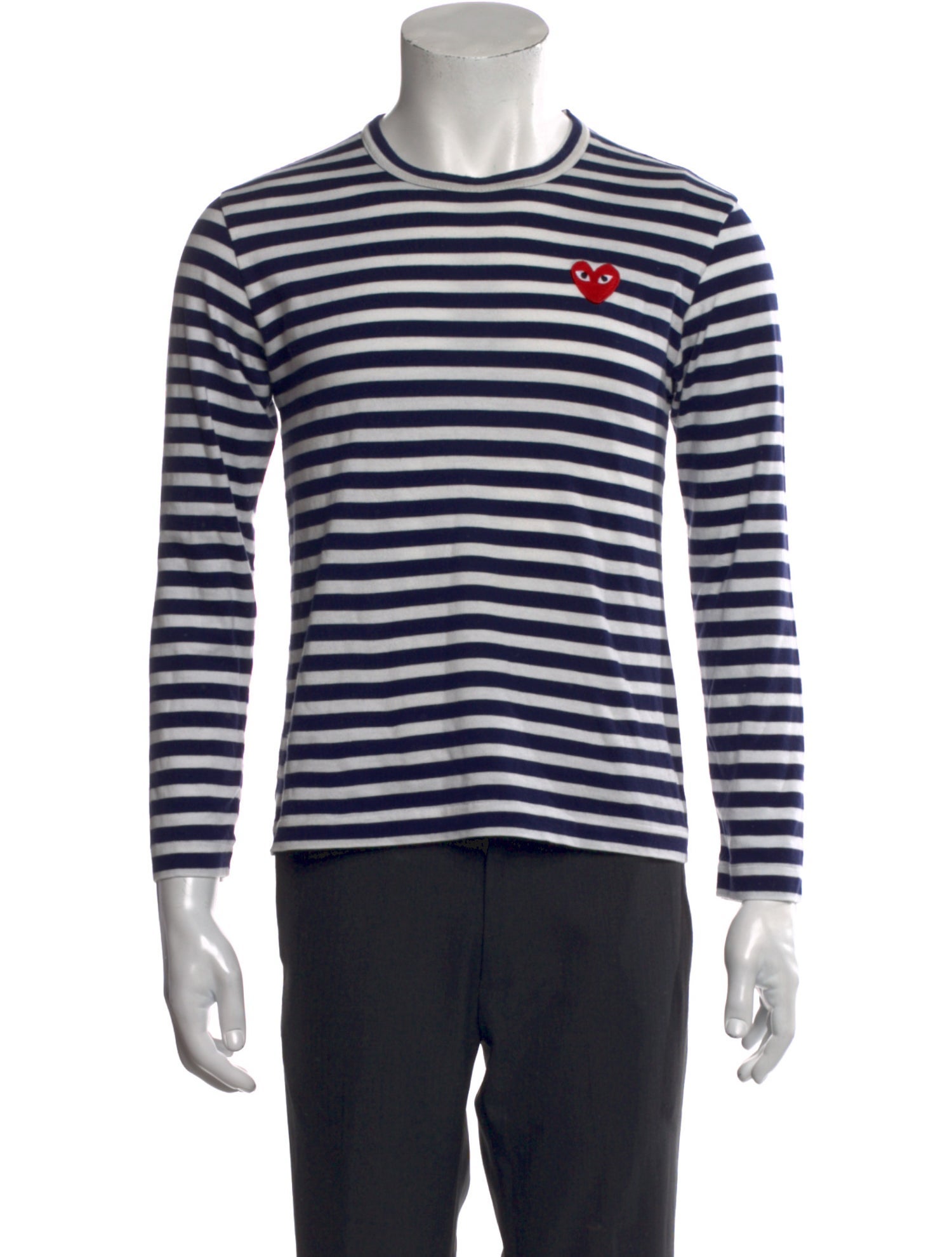 Comme des Garçons Play Striped Crew Neck T-Shirt