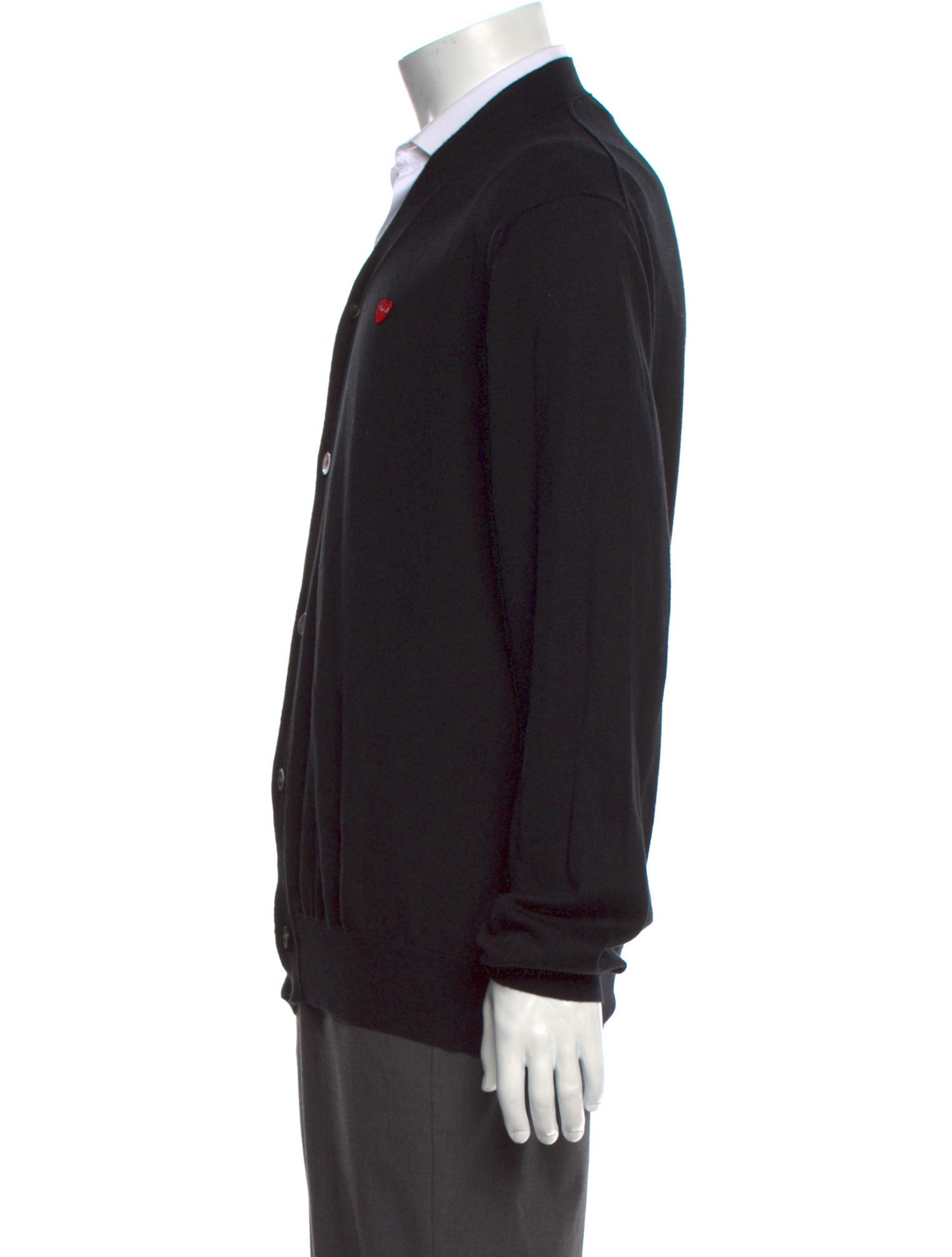 Comme des Garçons Play Graphic Print V-Neck Cardigan