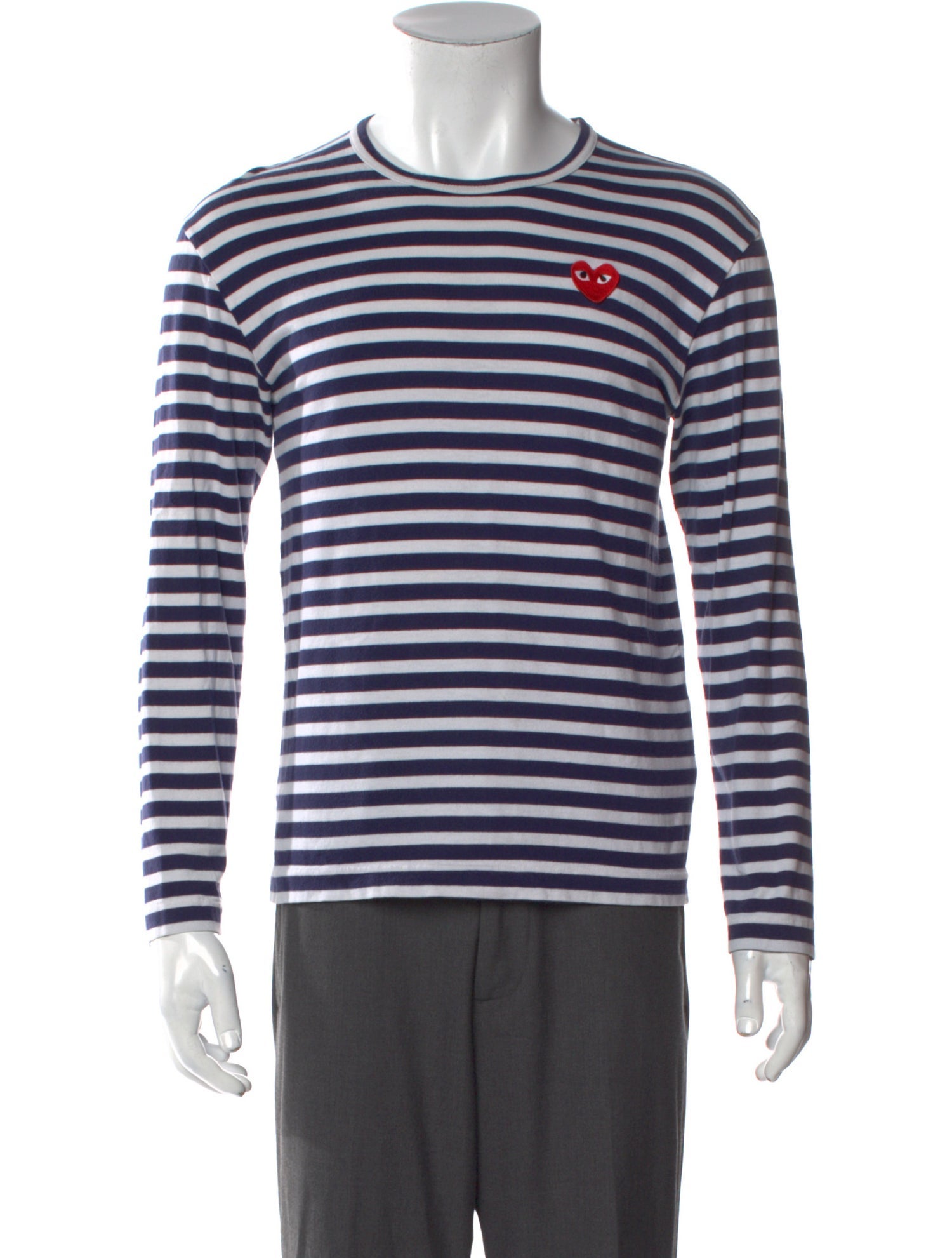 Comme des Garçons Play Striped Crew Neck T-Shirt