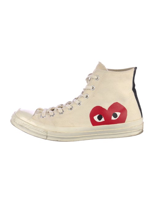 Comme des Garçons Play x Converse Canvas Printed Sneakers