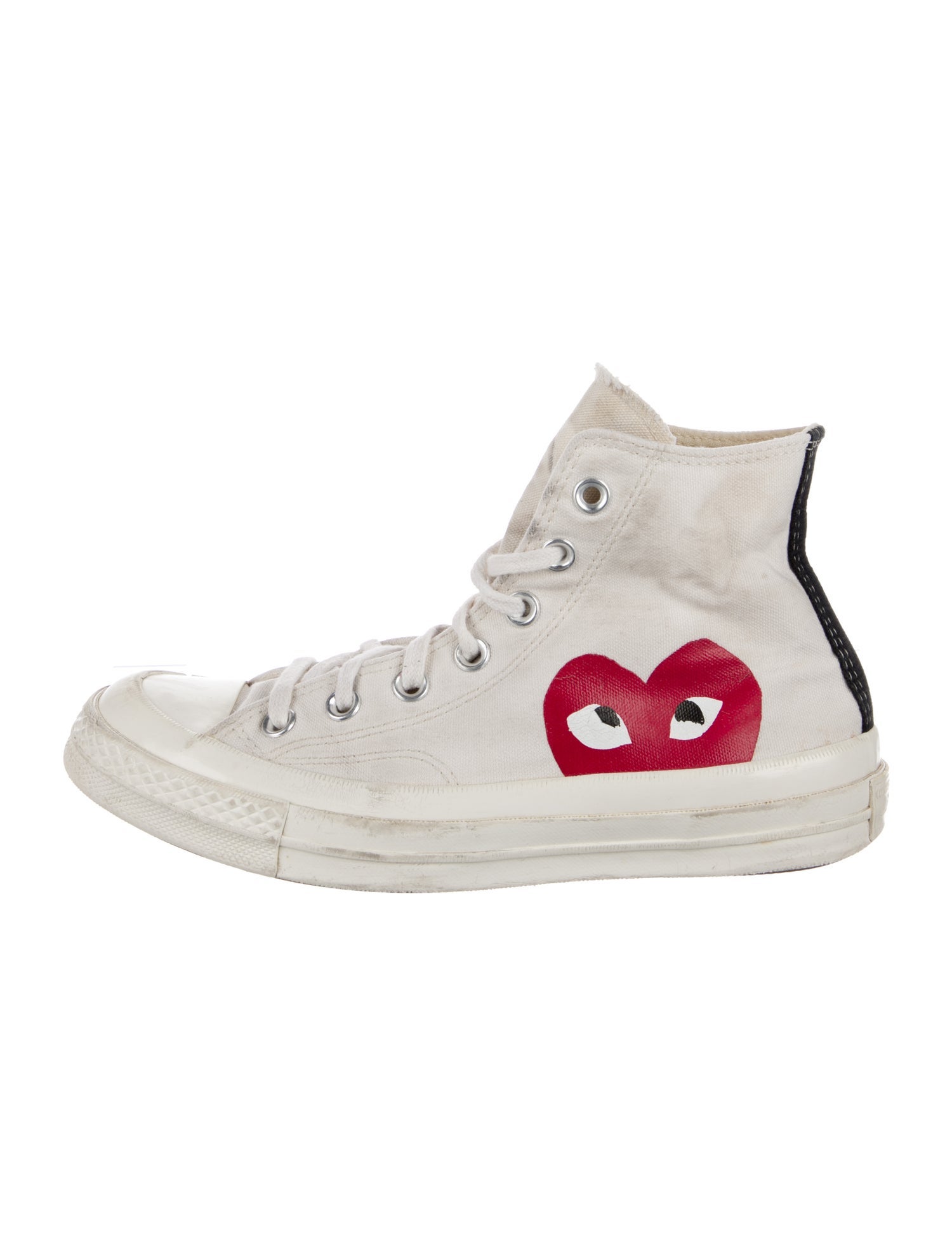 Comme des Garçons Play Canvas Graphic Print Sneakers