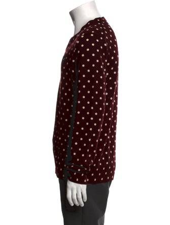 Comme des Garçons Play Wool Polka Dot Print Cardigan