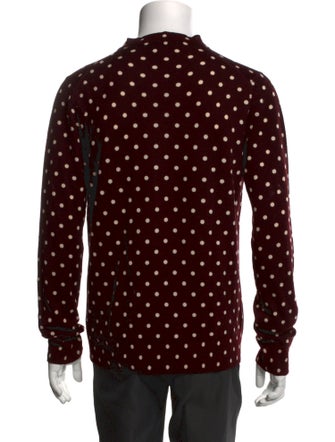 Comme des Garçons Play Wool Polka Dot Print Cardigan