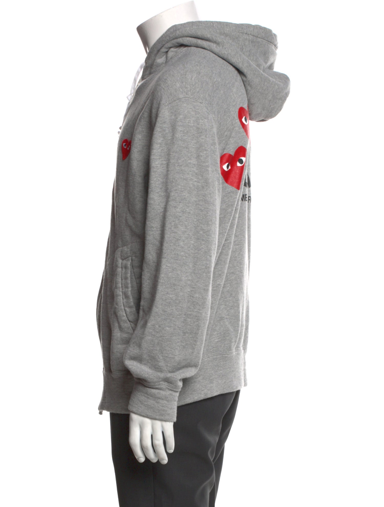 Comme des Garçons Play V-Neck Long Sleeve Hoodie