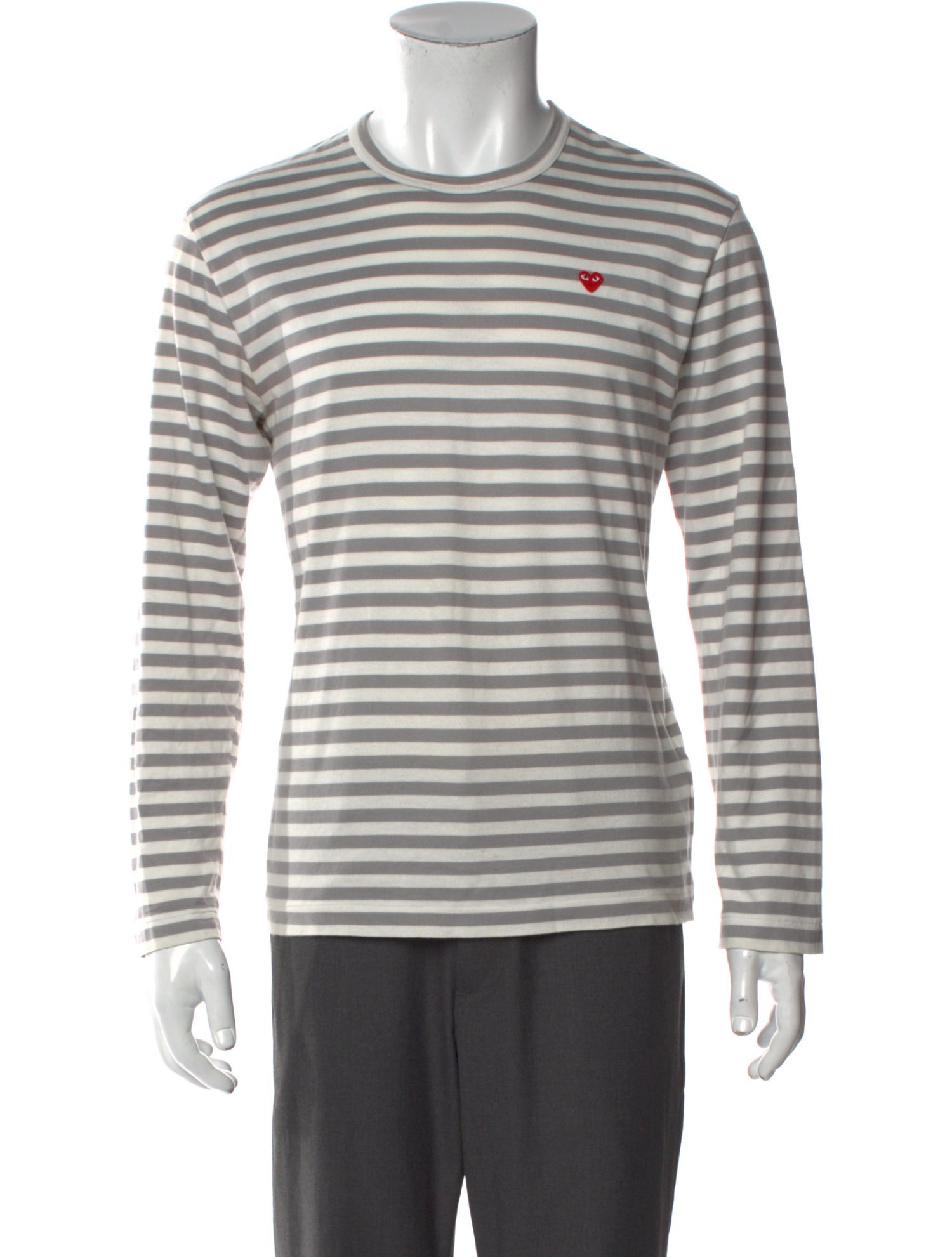 Comme des Garçons Play Striped Crew Neck Henley