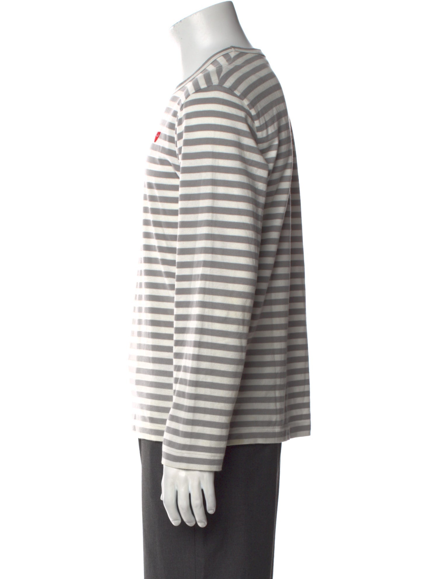 Comme des Garçons Play Striped Crew Neck Henley