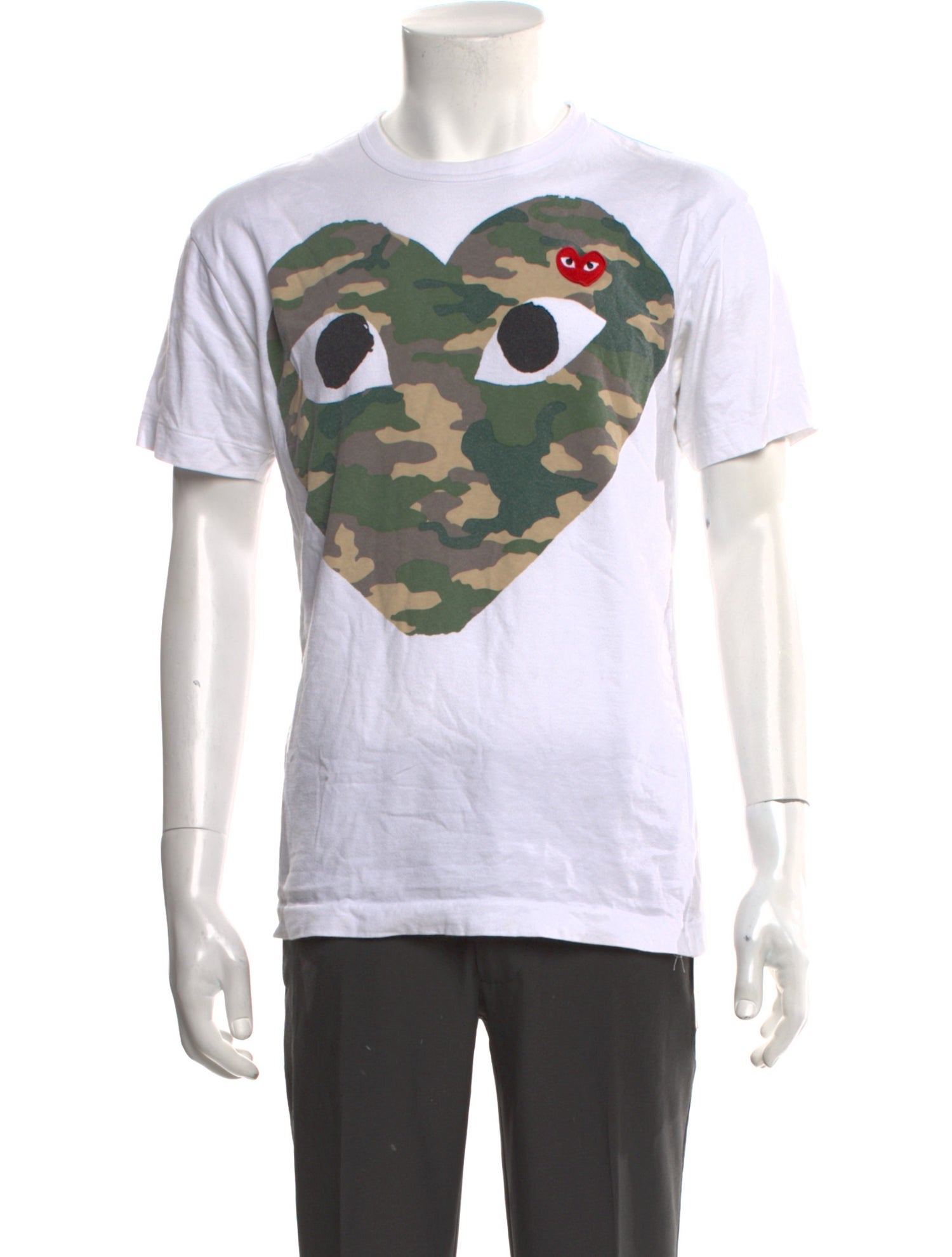 Comme des Garçons Play Printed Crew Neck T-Shirt