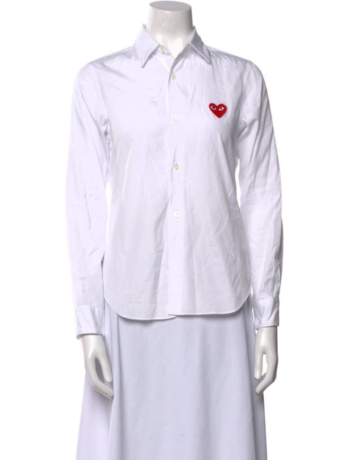Comme des Garçons Play Long Sleeve Button-Up Top