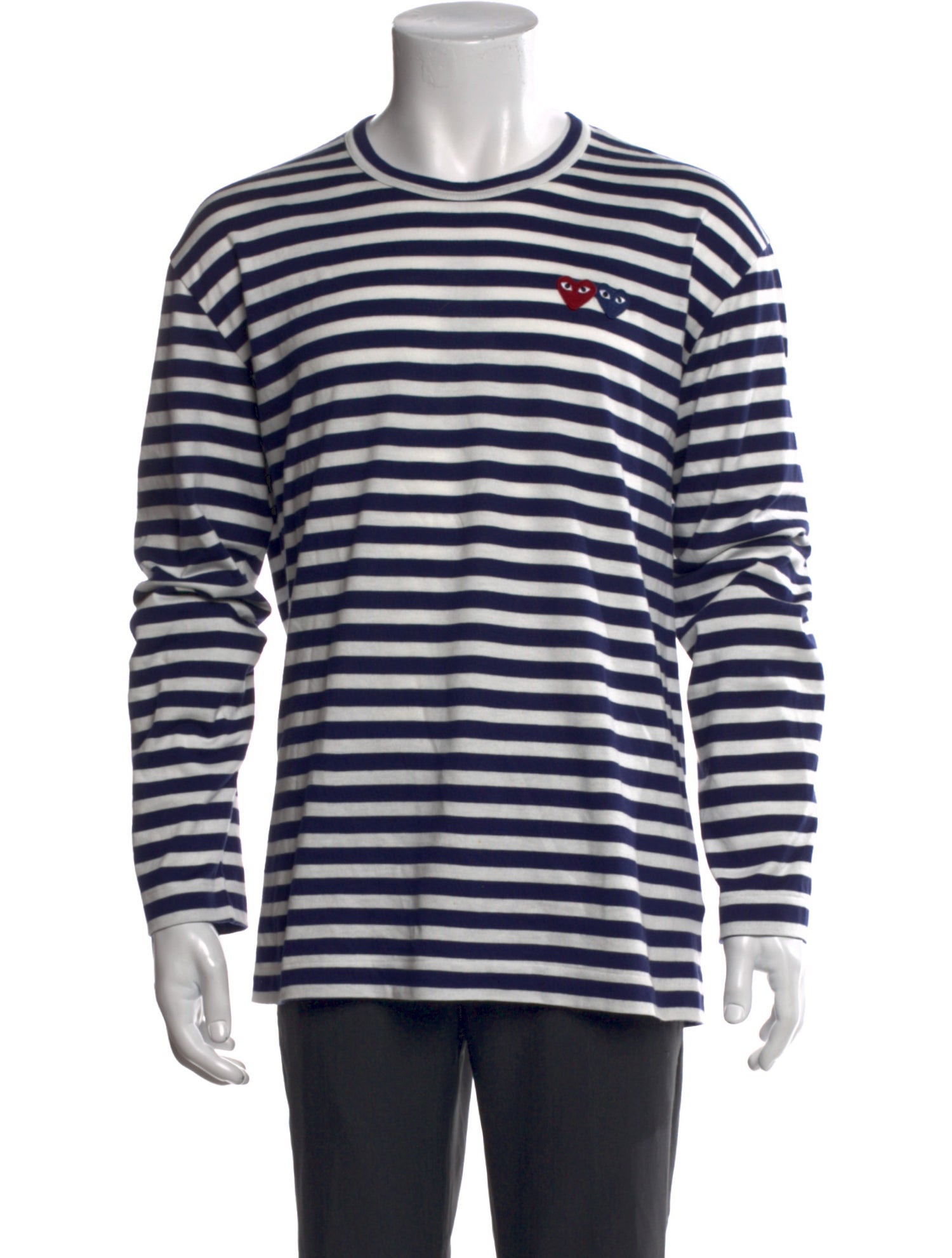 Comme des Garçons Play Striped Crew Neck T-Shirt