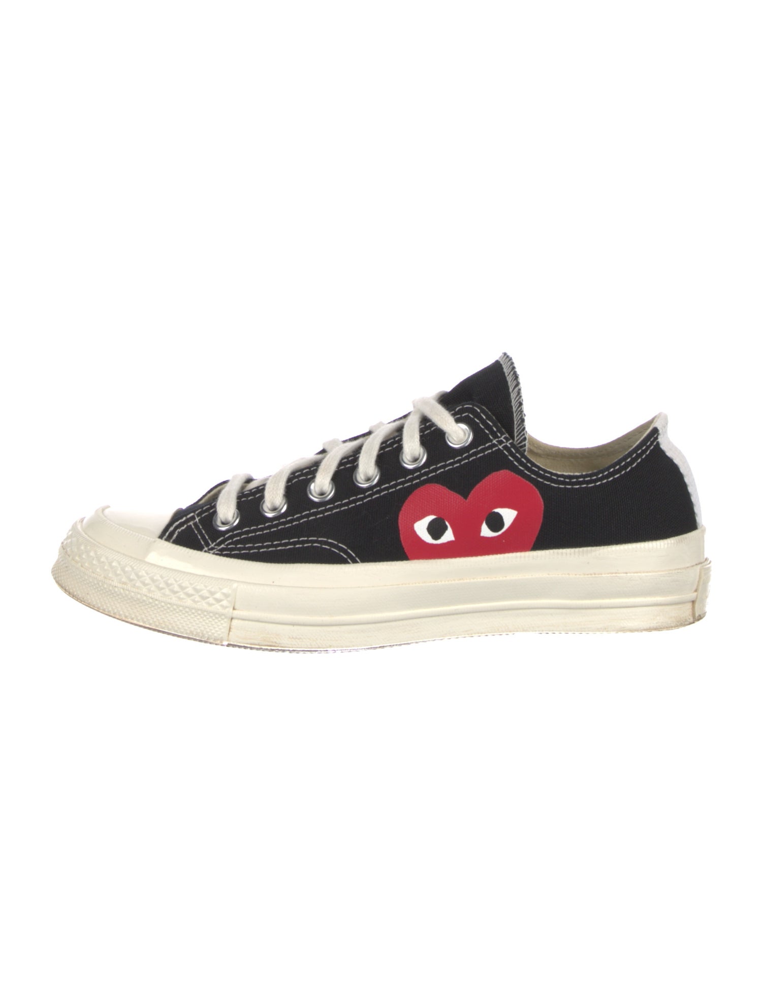Comme des Garçons Play Canvas Graphic Print Sneakers