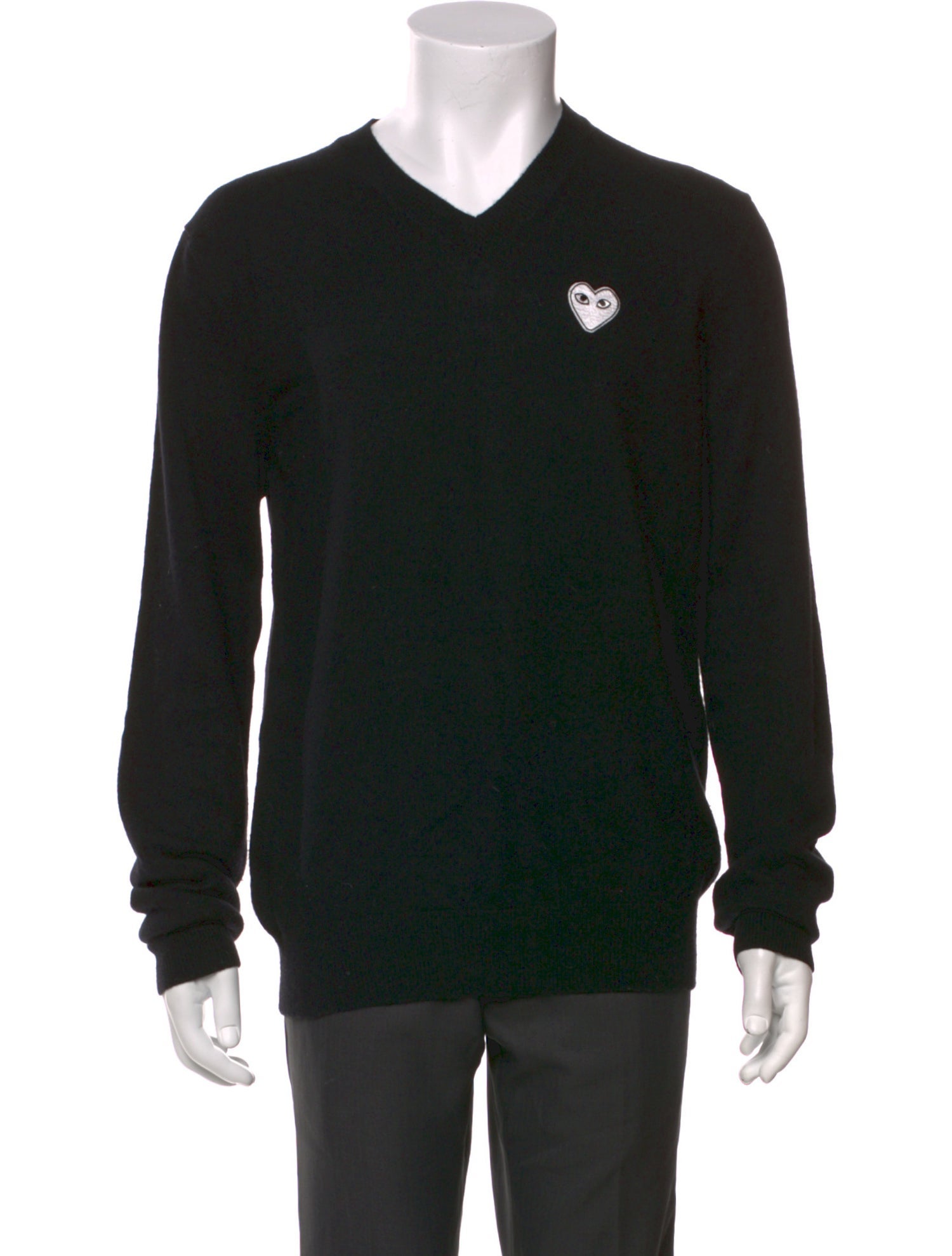 Comme des Garçons Play Wool Graphic Print Pullover