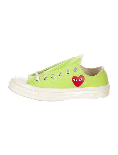 Comme des Garçons Play Canvas Graphic Print Sneakers