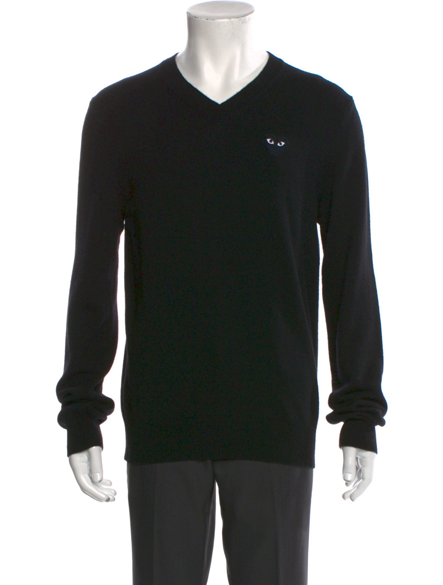 Comme des Garçons Play Wool V-Neck Pullover