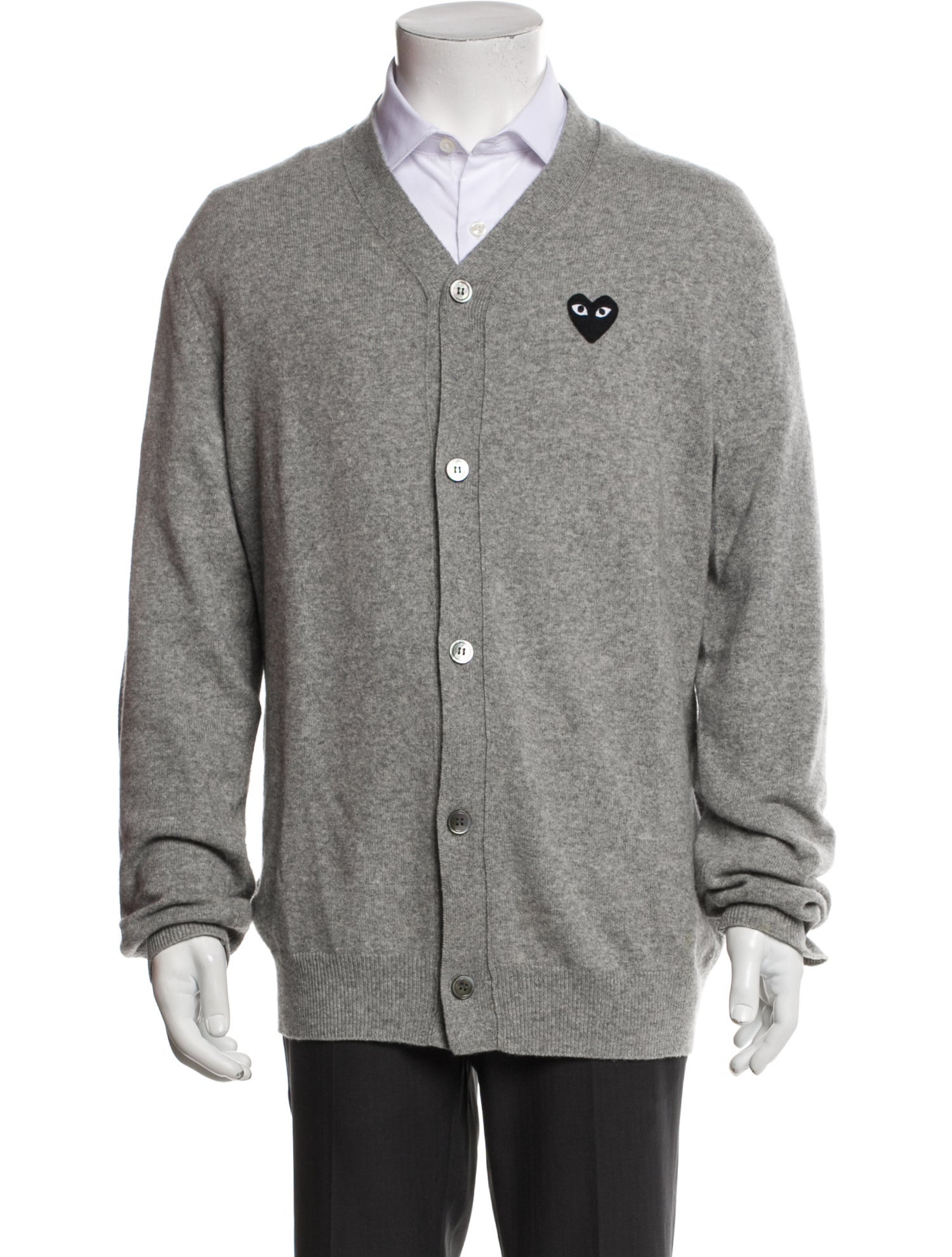 Comme des Garçons Play Wool V-Neck Cardigan